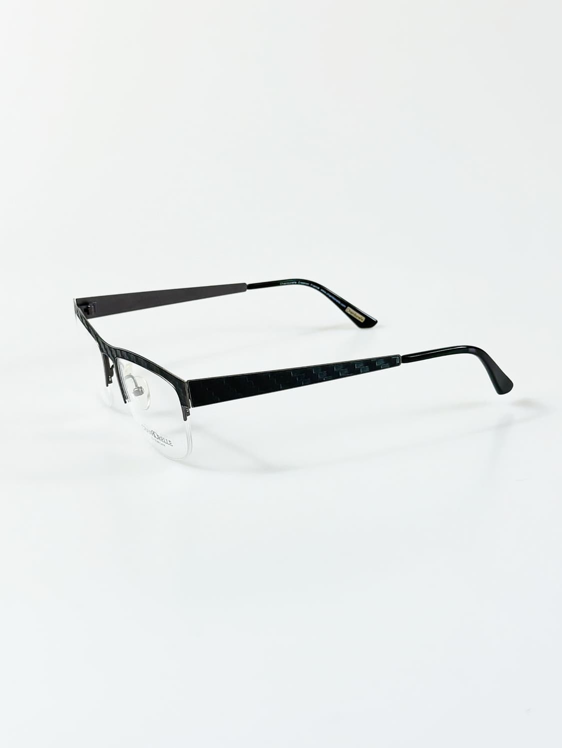90s CHAMBORELLE 반무테 메탈 스퀘어 빈티지 안경 상품이미지3