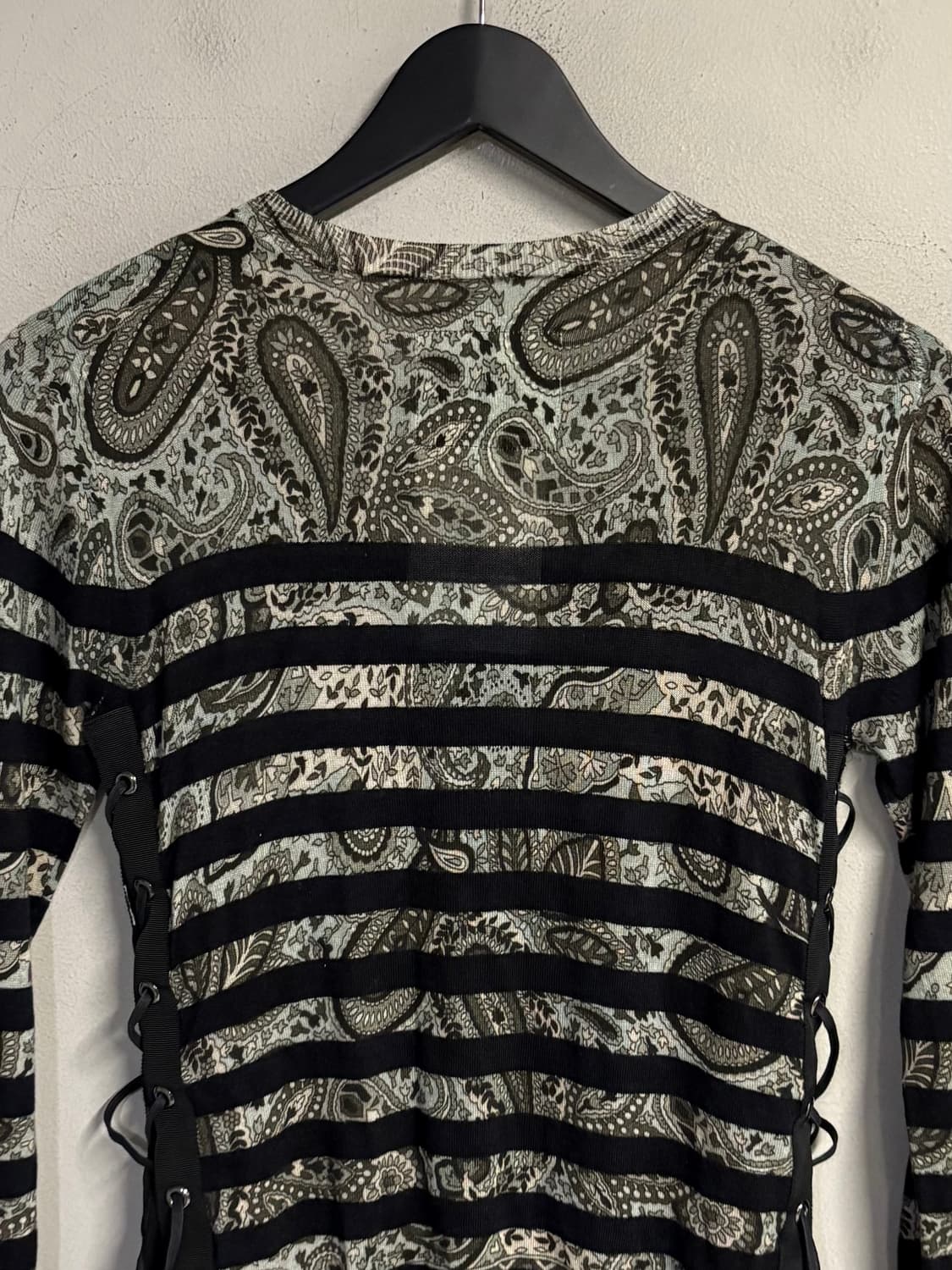 SACAI paisley mesh panel cardigan 상품이미지7