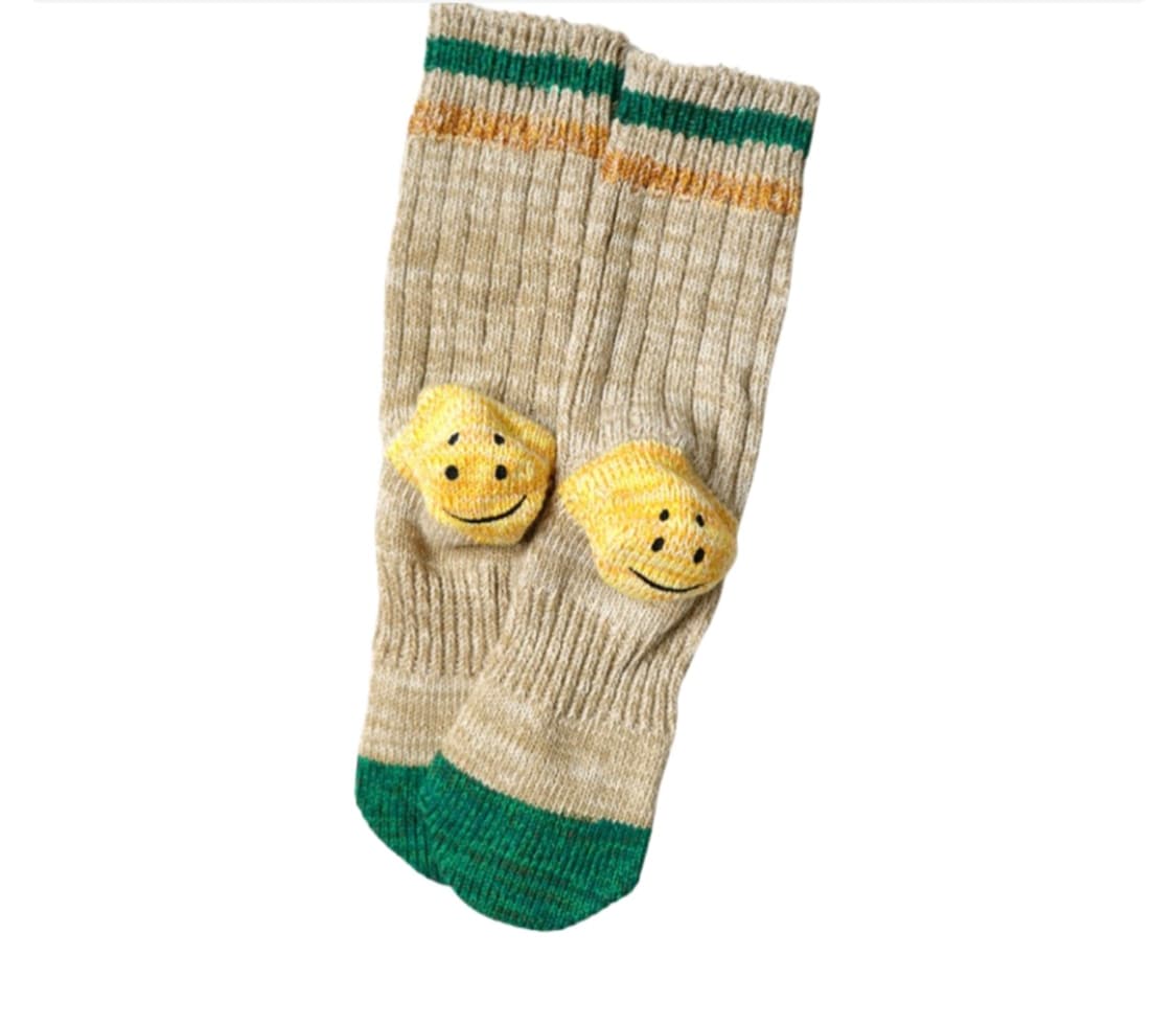 캐피탈 해피힐 양말 베이지 상품이미지1