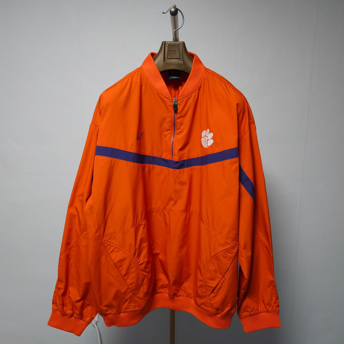 L ) 레어템 나이키 올드스쿨 클렘슨 아노락 바람막이 상품이미지1