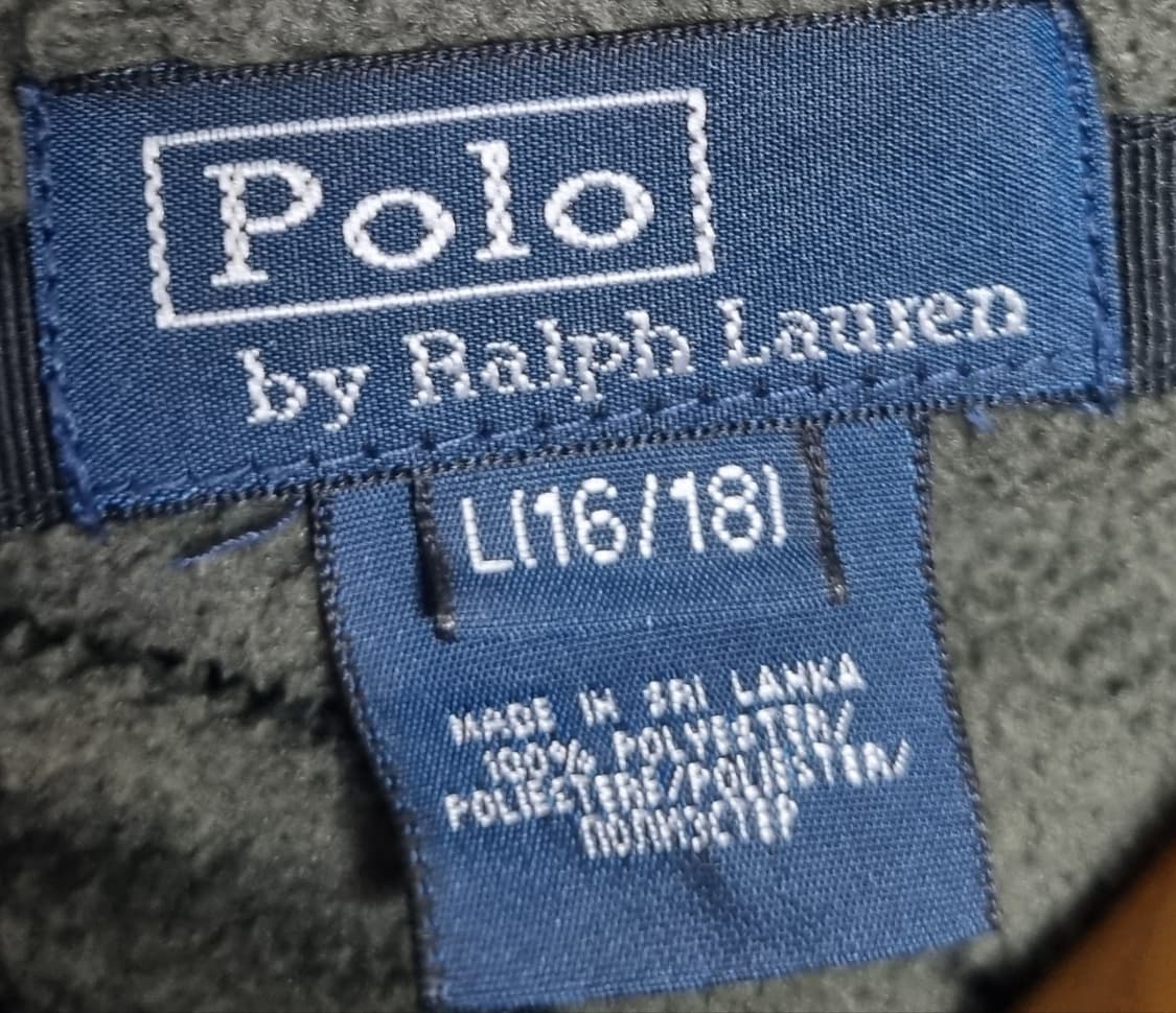 실측 S (55) 폴로랄프로렌 카키 후리스 플리스 상품이미지3