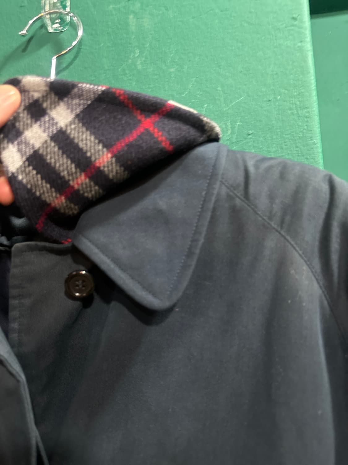 버버리 내피풀세트 개버딘 체크카라 트렌치코트100사이즈 상품이미지6