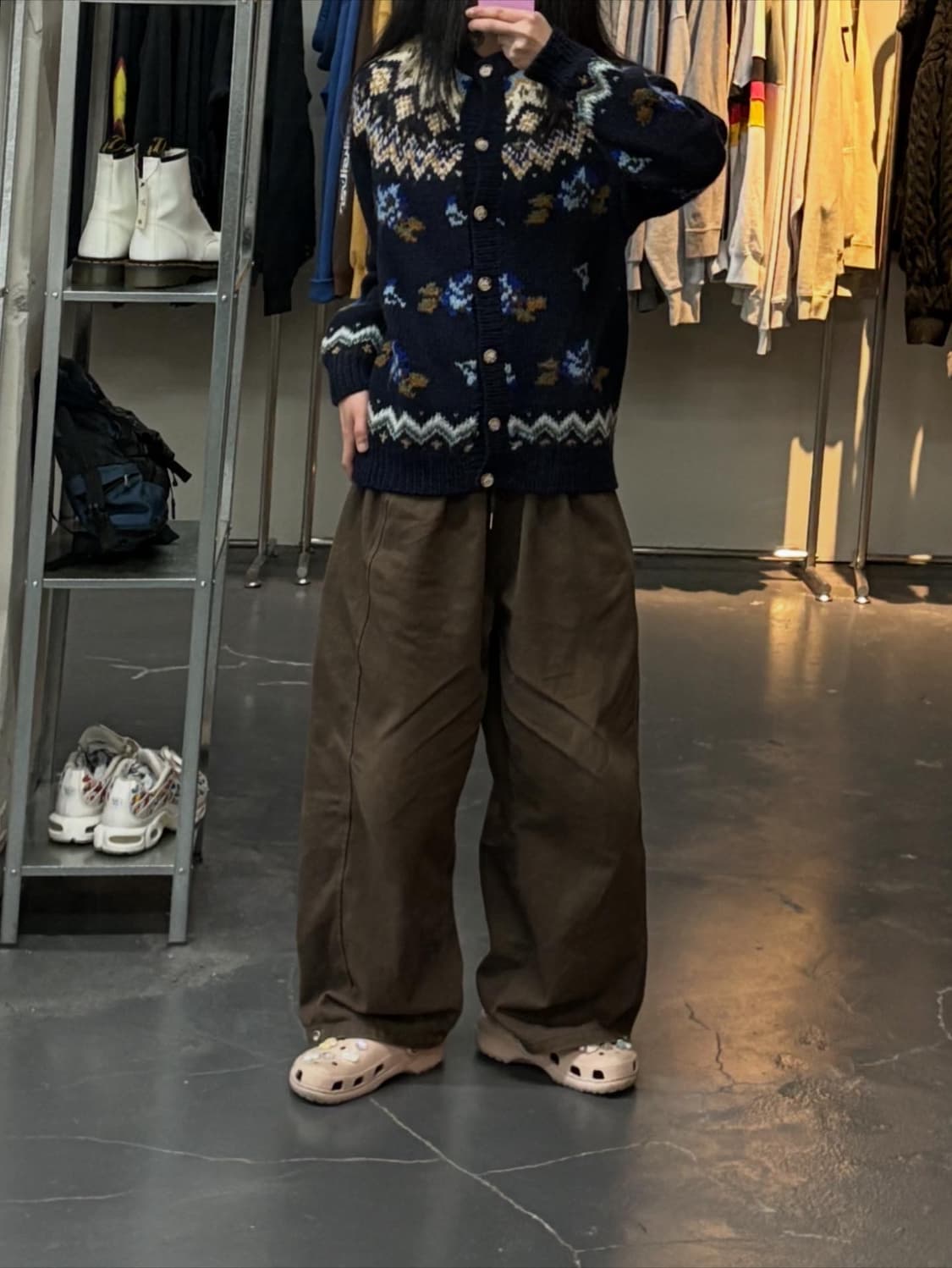 빈티지 노르딕패턴 니트 가디건 A2934 상품이미지1