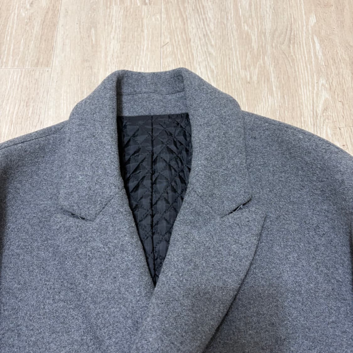 TBJ 남성 클래식 모직 누빔 더플코트 M/95  상품이미지4