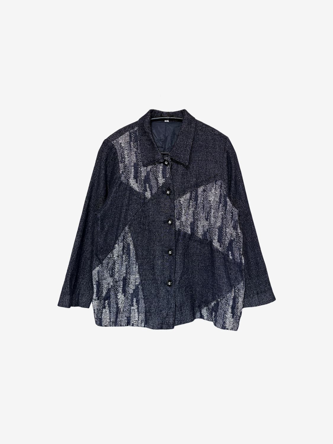 Pattern Wool Jacket - Denim Blue 상품이미지4