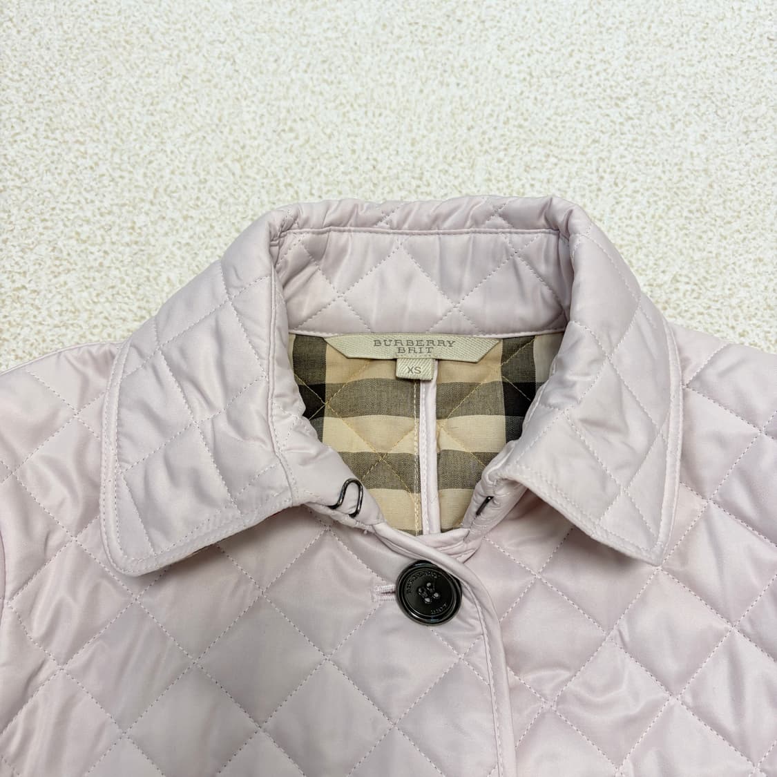 버버리 브릿 퀼팅 자켓 핑크 상품이미지6
