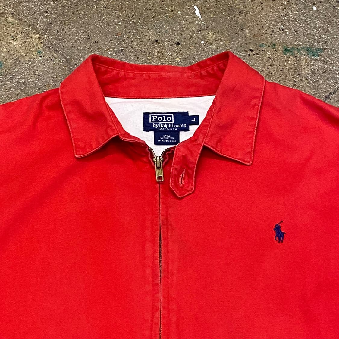 레어 80s Made in USA 빈티지 폴로랄프로렌 헤링본 스윙자켓 상품이미지4