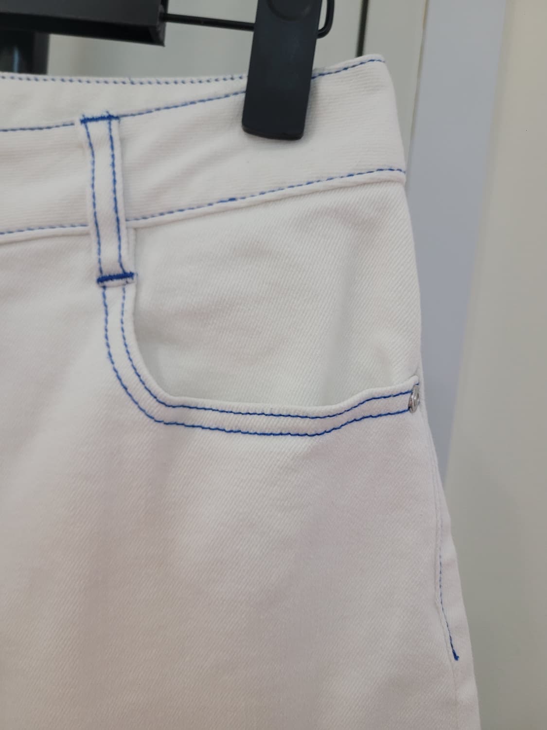 스텔라 맥카트니 하이웨이스트 화이트 데님 반바지 27사이즈 상품이미지4