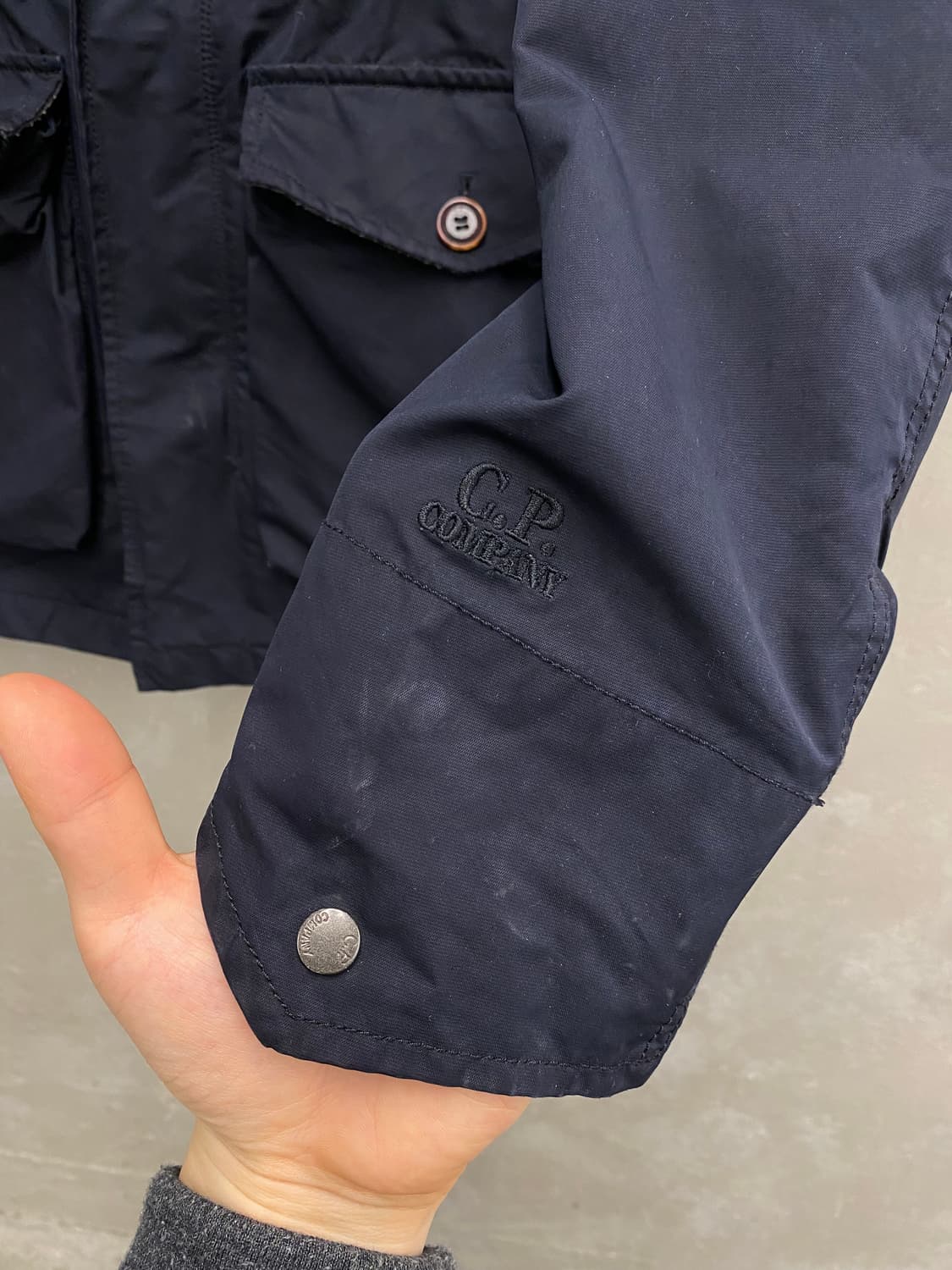[95] C.P Company 씨피컴퍼니 고글 후드 필드자켓 네이비 상품이미지4