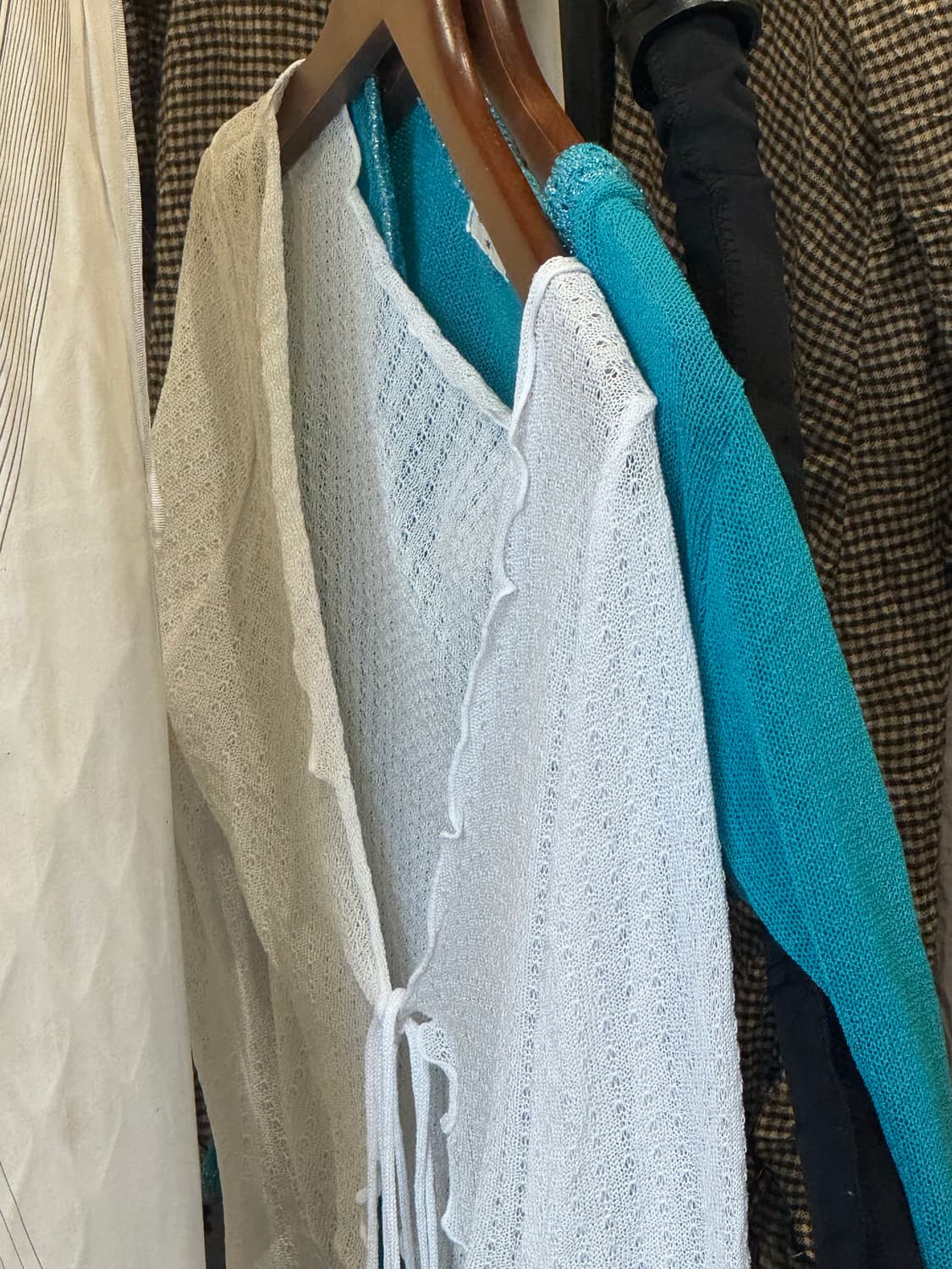 4/25 민트&화이트가디건 상품이미지1