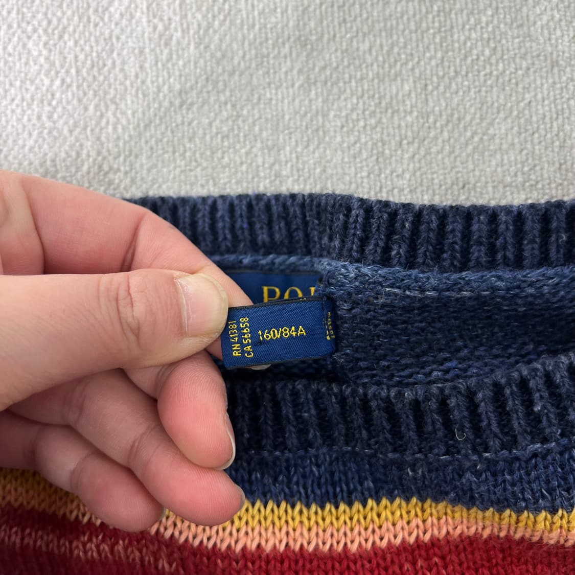 W 95 폴로랄프로렌 캐시미어 린넨 노고딕 니트 상품이미지3