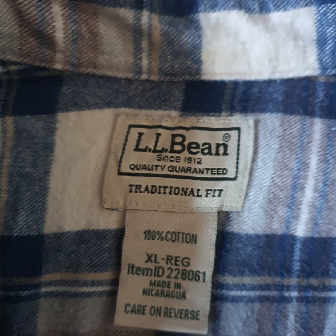 L.L Bean 플란넬 셔츠no.12 상품이미지4