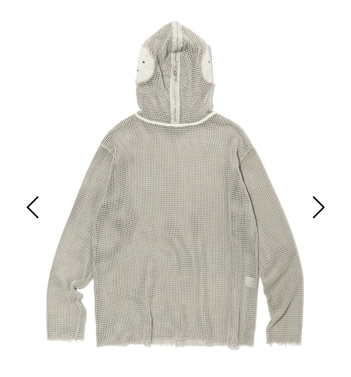 [L,XL] ICYTO 매쉬 집 후드 차콜, 베이지 상품이미지5