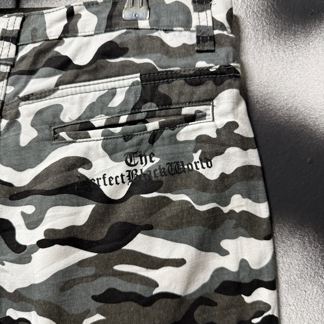 VTG 빈티지 펑크 프린팅 카모 와이드 쇼츠 팬츠 상품이미지5