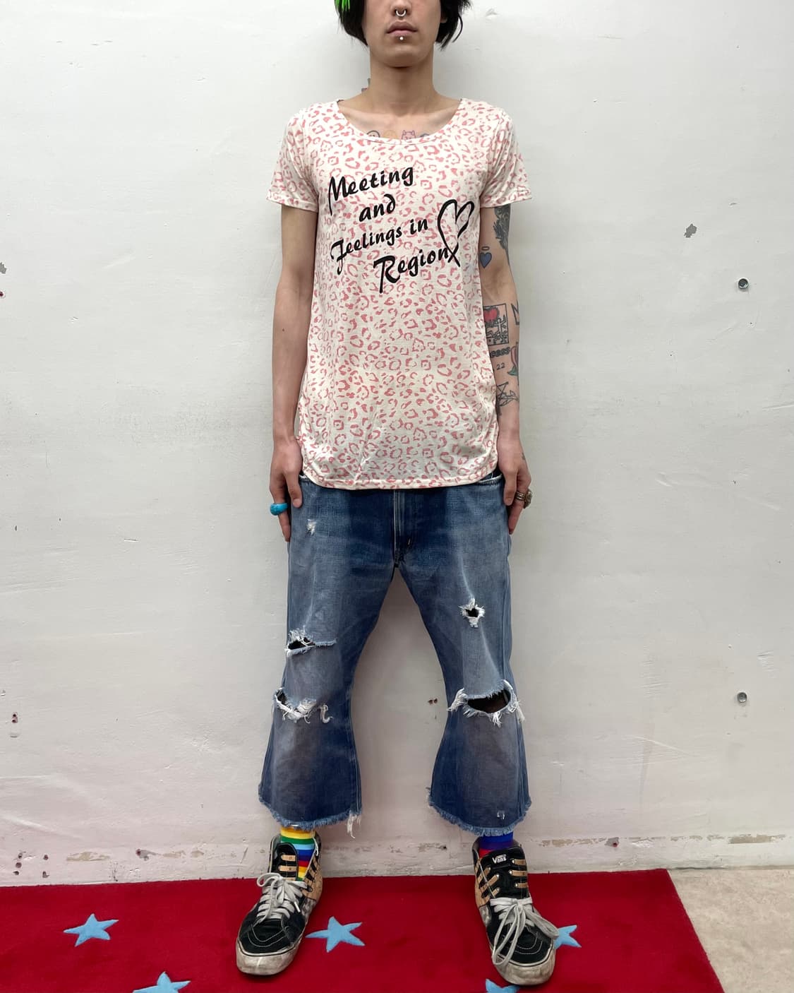 Pink Leopard Shirring T-Shirt  상품이미지4