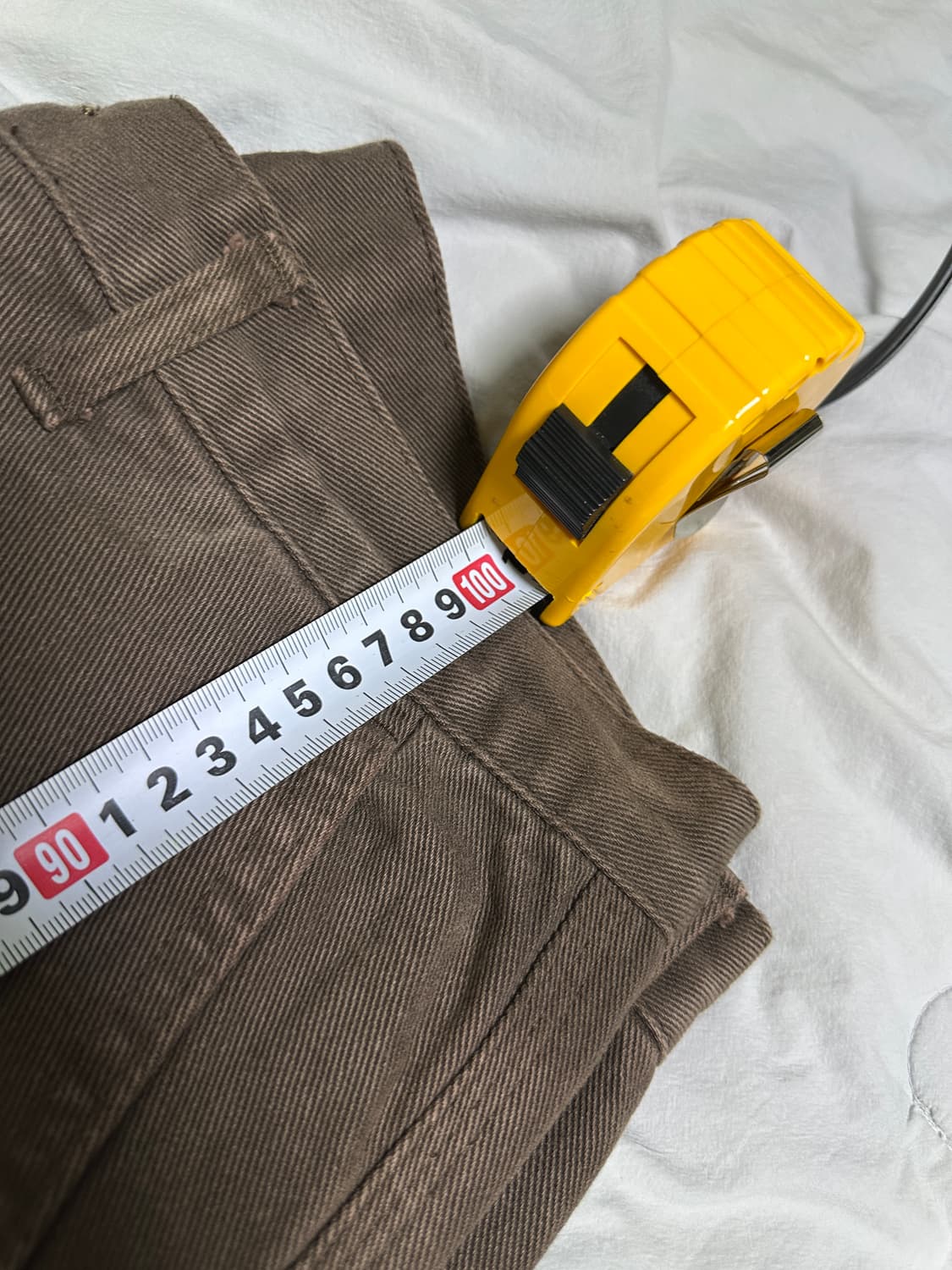 비얼디드 키드 가먼트 다이드 카펜터 팬츠 브라운 상품이미지6