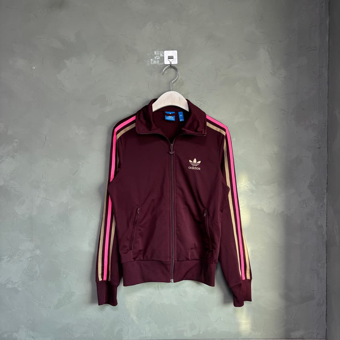 아디다스 파이어버드 백로고 져지 트랙탑 버건디 상품이미지1