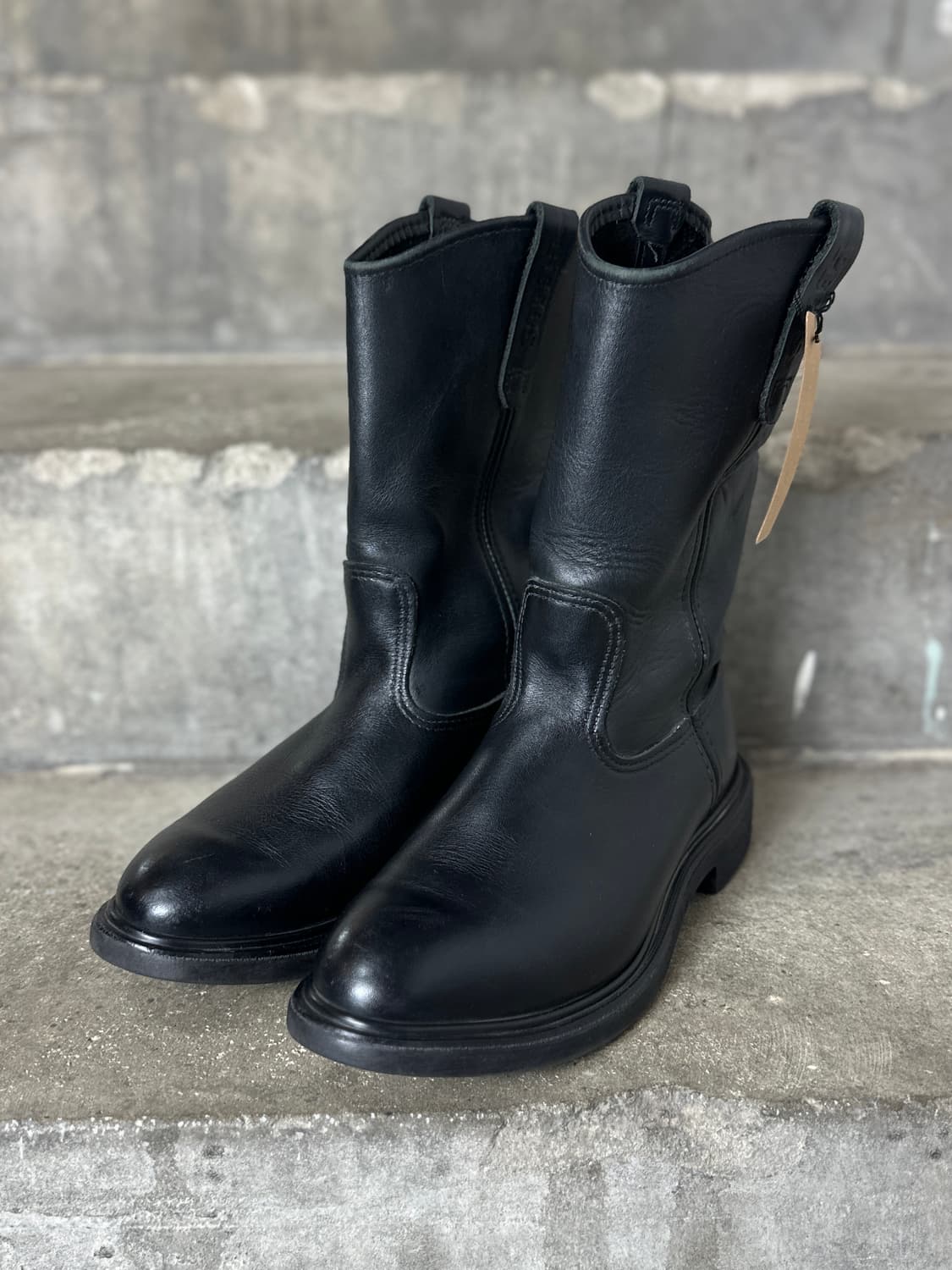 00's OG USA Made 레드윙 1125 페코스 블랙 웨스턴 부츠 상품이미지2