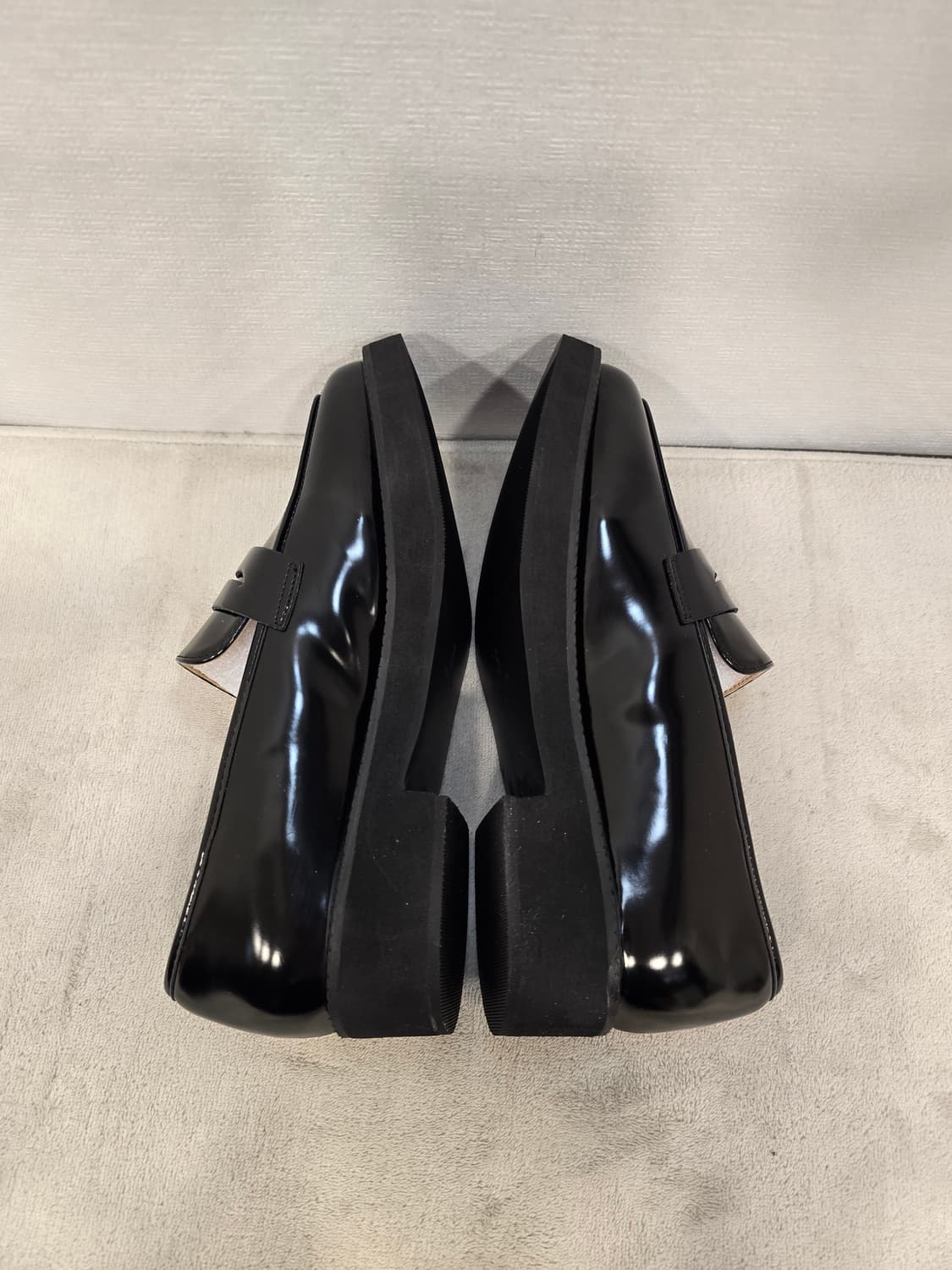 새상품) 사뿐 SAPPUN 스퀘어 블랙 로퍼 250~255 상품이미지5