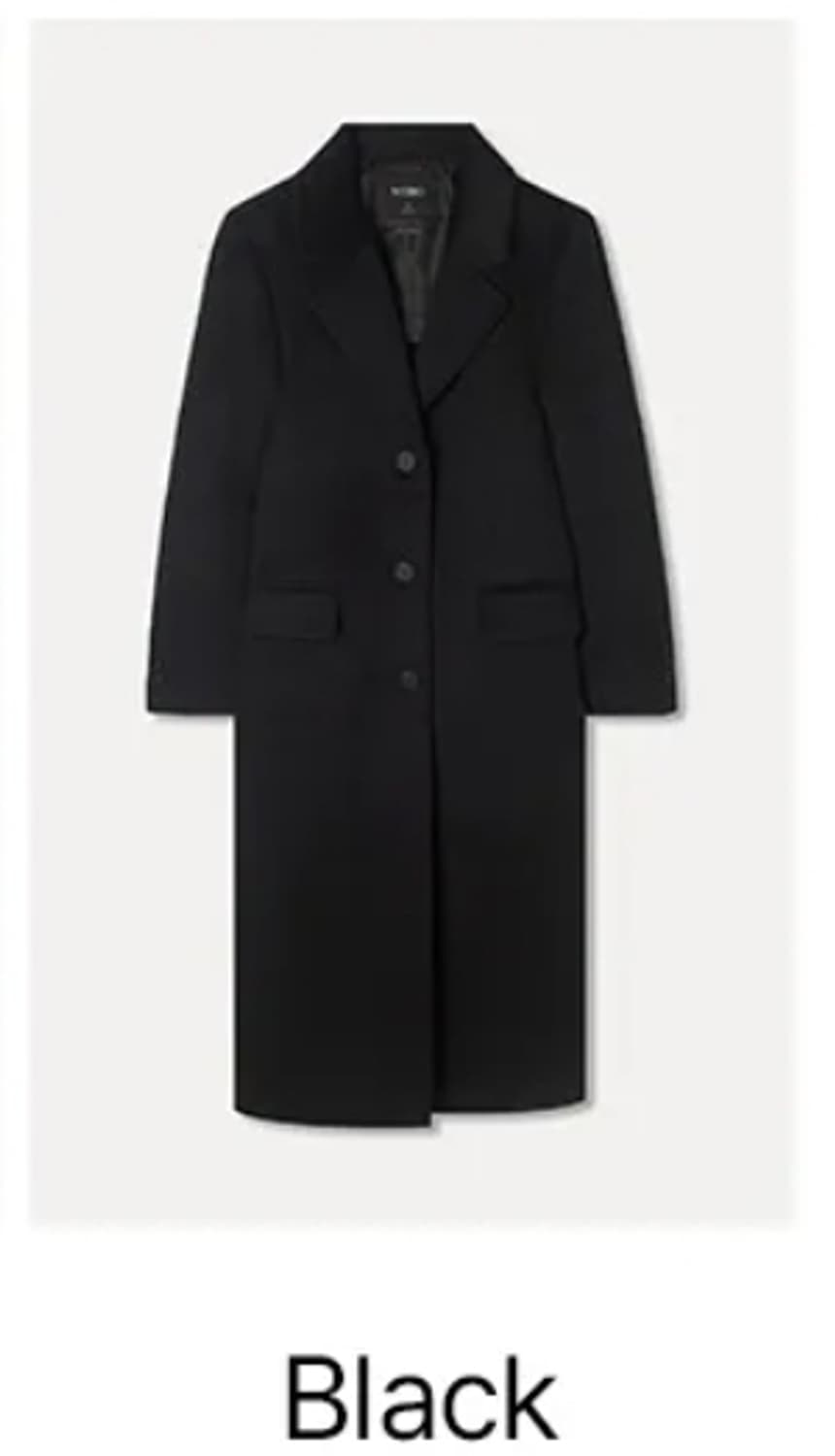 미쏘 울 블렌디드 싱글 롱코트(S 사이즈) 상품이미지1