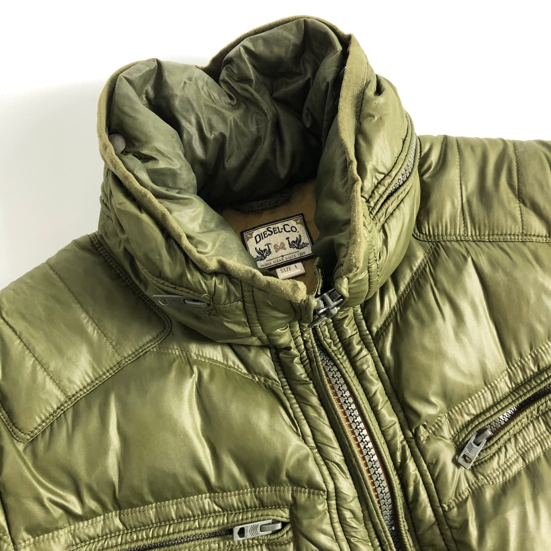 디젤 90s 빈티지 숏패딩 L 상품이미지3