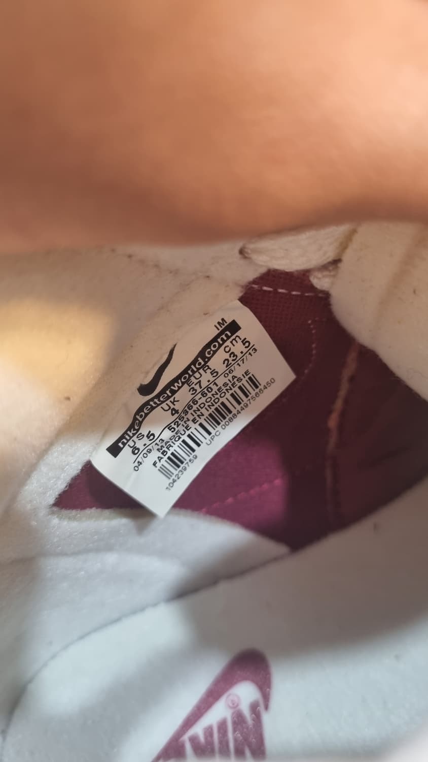 새상품/풀박스] 2013 나이키 우먼스 블레이저 미드 빈티지 '노블 레드 상품이미지6