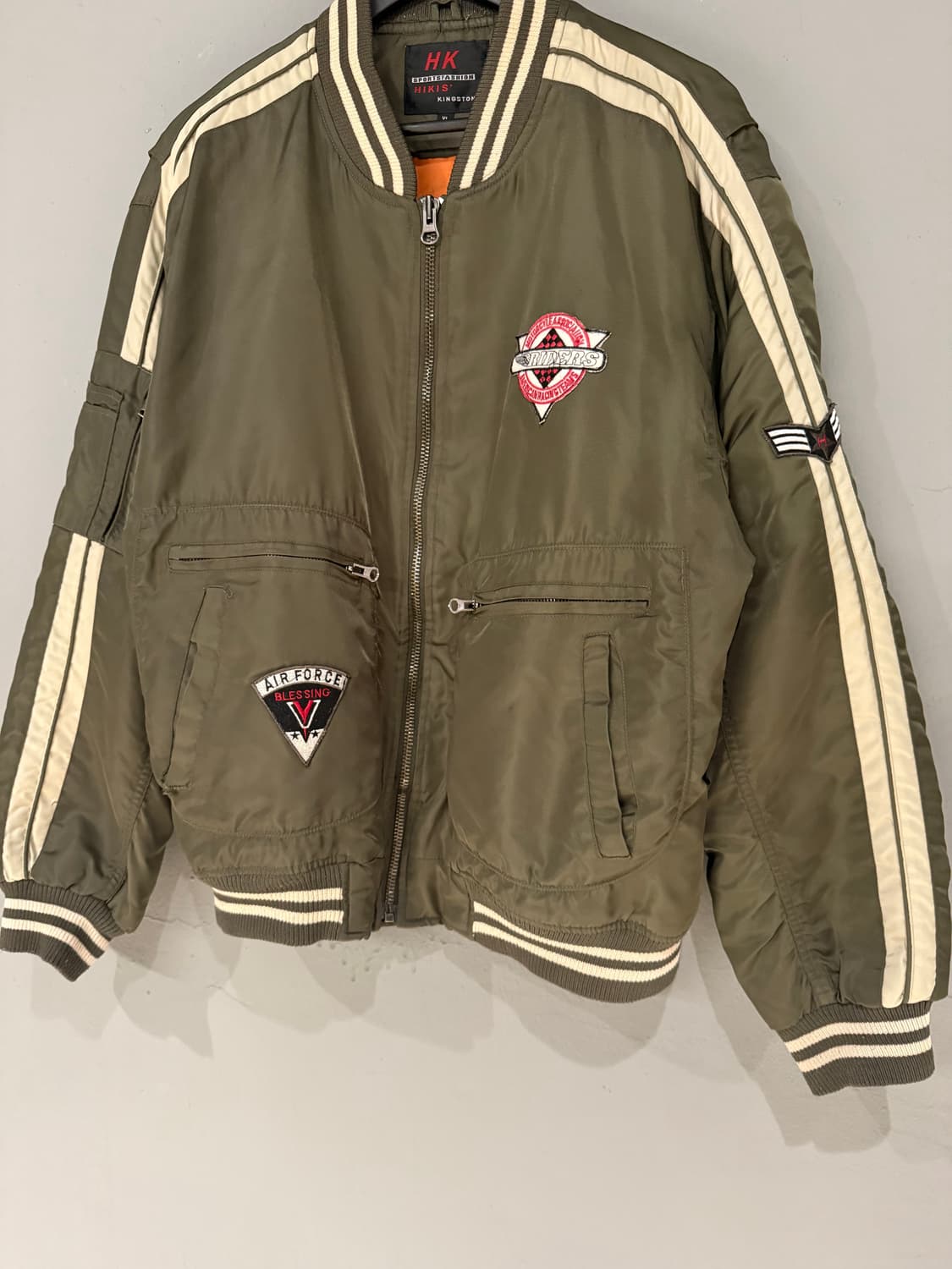 patch point line detail flight jumper 상품이미지7