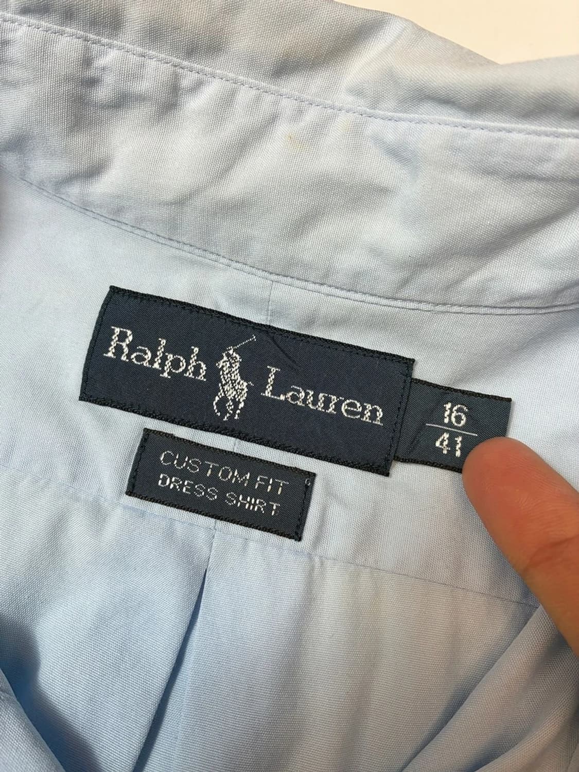 폴로 랄프로렌 스카이블루 솔리드 로고 셔츠 PN8364 상품이미지7