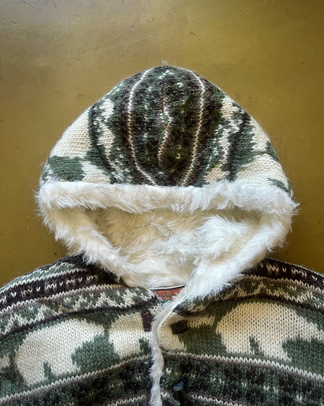 1980s DIXIE SPORTS Wool Cowichan Hood JK 상품이미지5