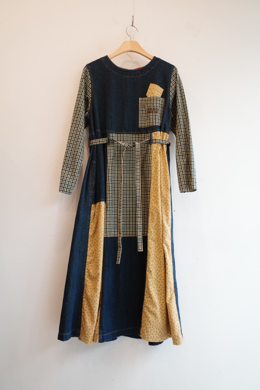 Drug store’s 패치워크 데님 원피스 상품이미지1