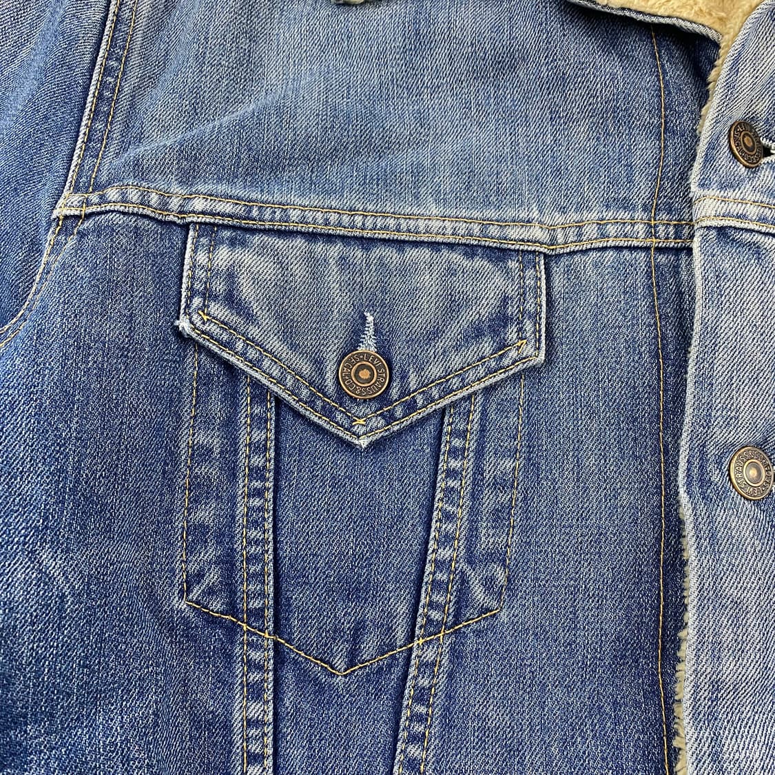 리바이스 00s 레드 탭 양털 데님 트러커 자켓 (105) 상품이미지5