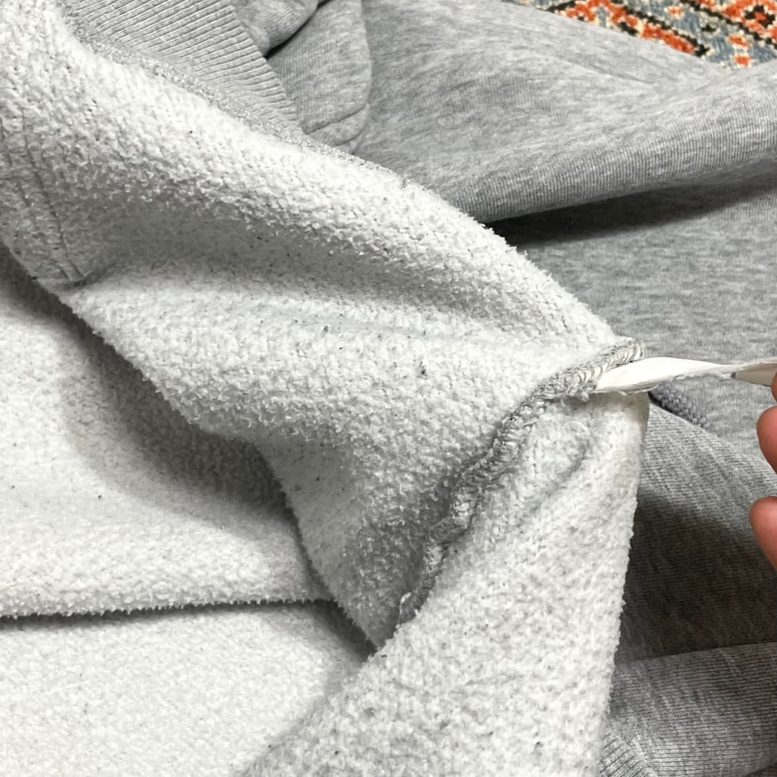 마크곤잘레스 스펠로고 그레이 기모 후드티셔츠 남성XL 상품이미지8