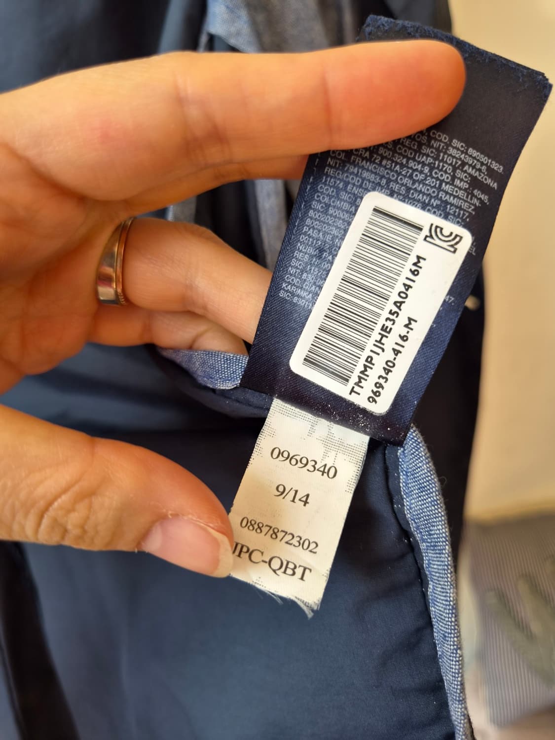 타미힐피거 남성 네이비 트렌치코트 M사이즈 상품이미지10