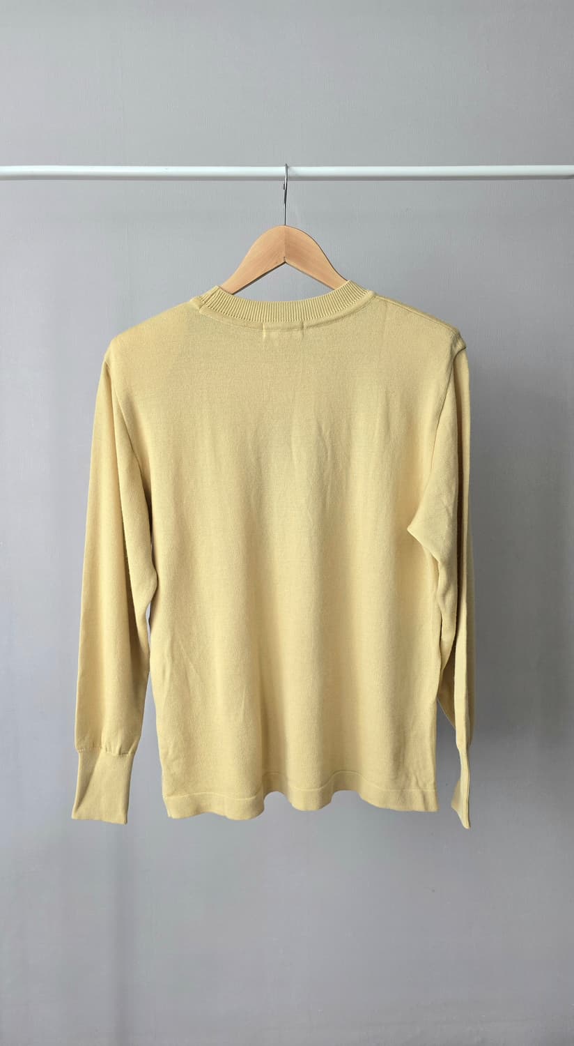 옐로 벨벳 패턴 니트 · 울100% 상품이미지6