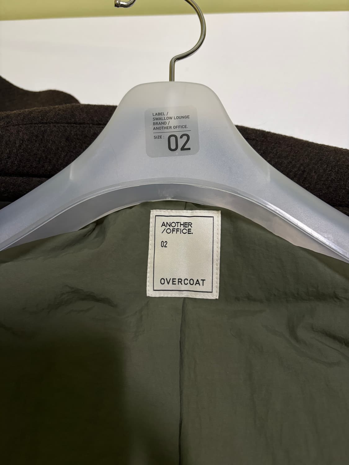 어나더 오피스 보이저 발마칸 코트 헤더브라운 02사이즈 상품이미지4