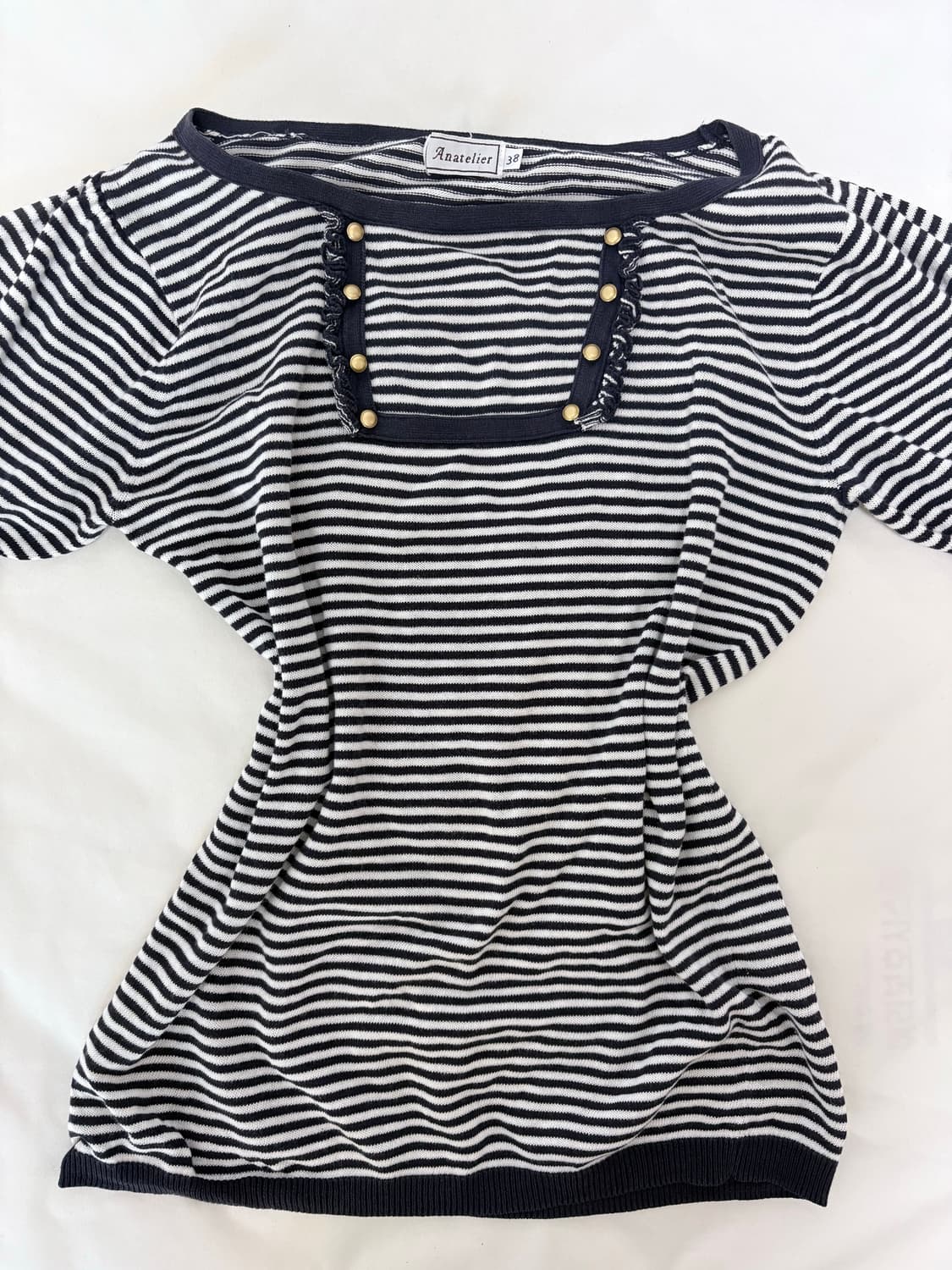 일본 빈티지 스트라이프 반팔 상품이미지2