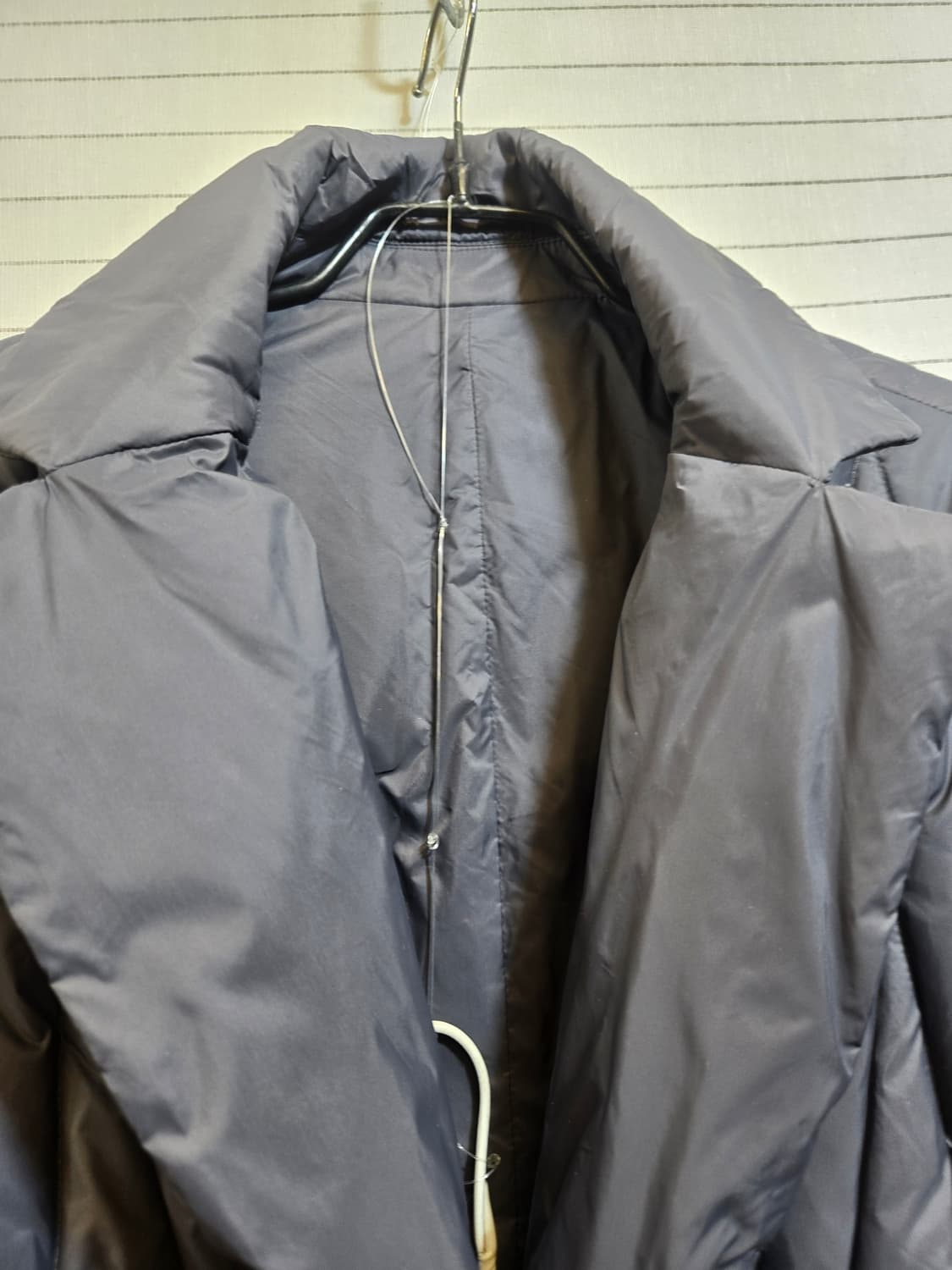 퀼팅 롱 패딩 코트 허리 벨트양면 상품이미지2