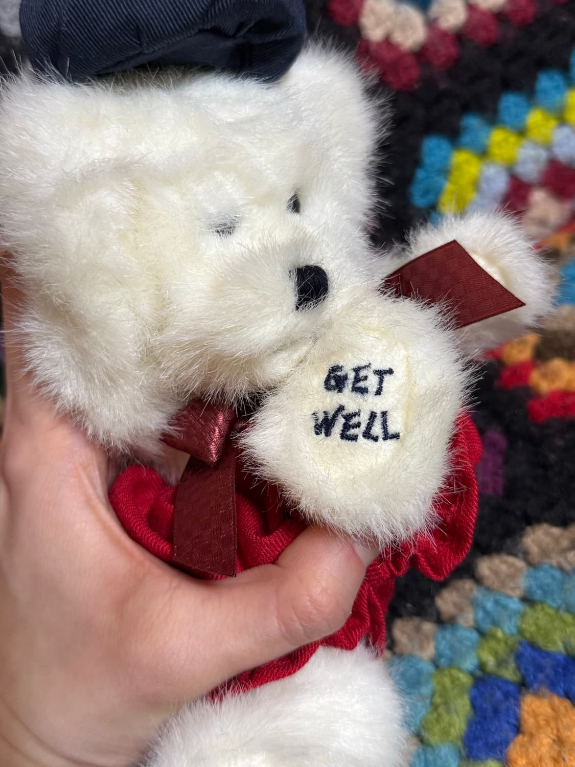 보이즈베어 열 나는 흰색 곰인형 빨간색 바지 & 모자  상품이미지3