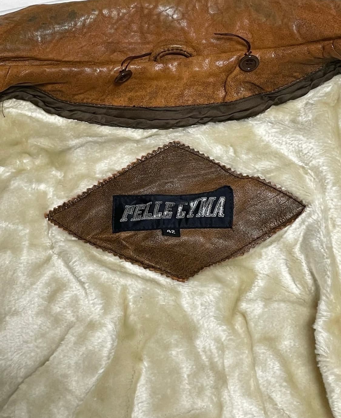 Pelle cyma 레더 봄버 자켓 양가죽 상품이미지5