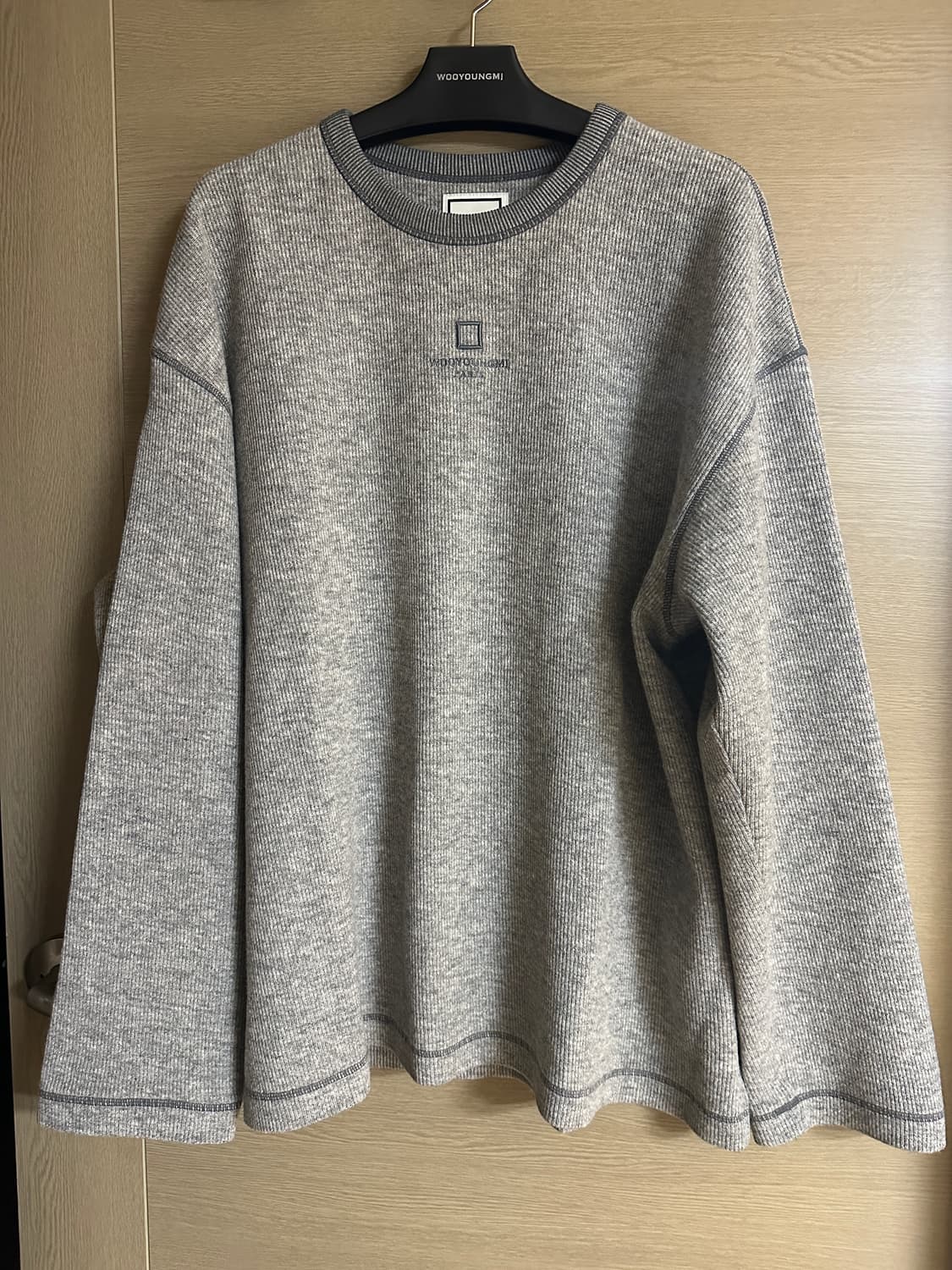 [50]우영미 25FW 그레이 니트 스웨트셔츠 상품이미지1