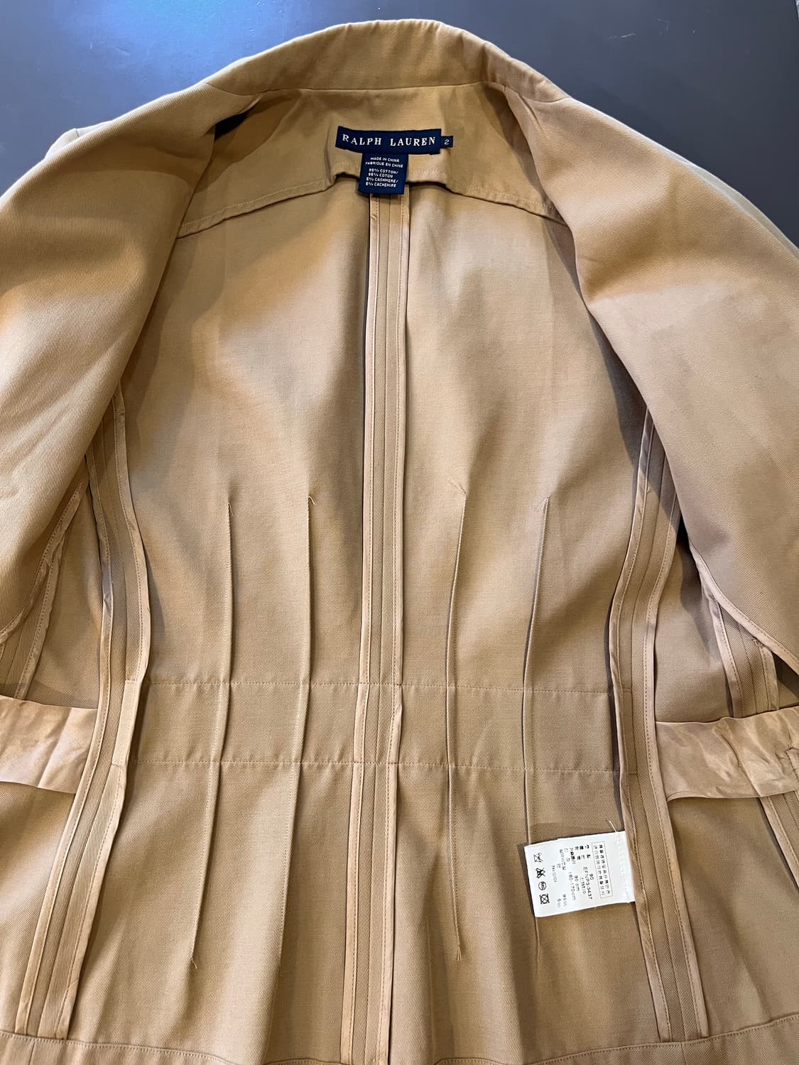 랄프로렌 캐시미어 블렌드 베이지 블레이저 상품이미지5