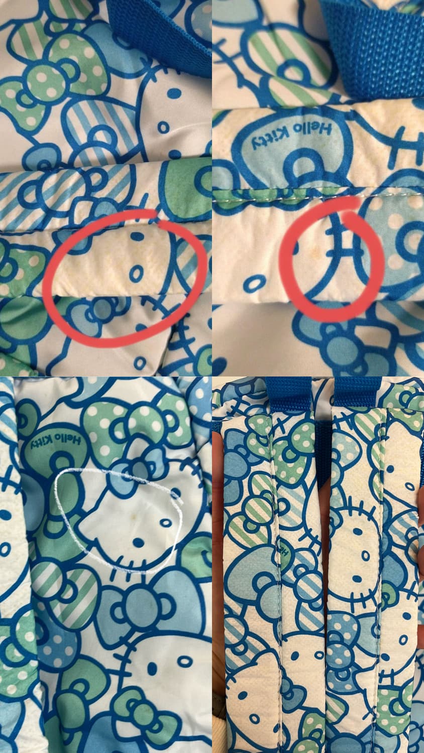 2010 블루 키티 패딩 백팩🍭 상품이미지2