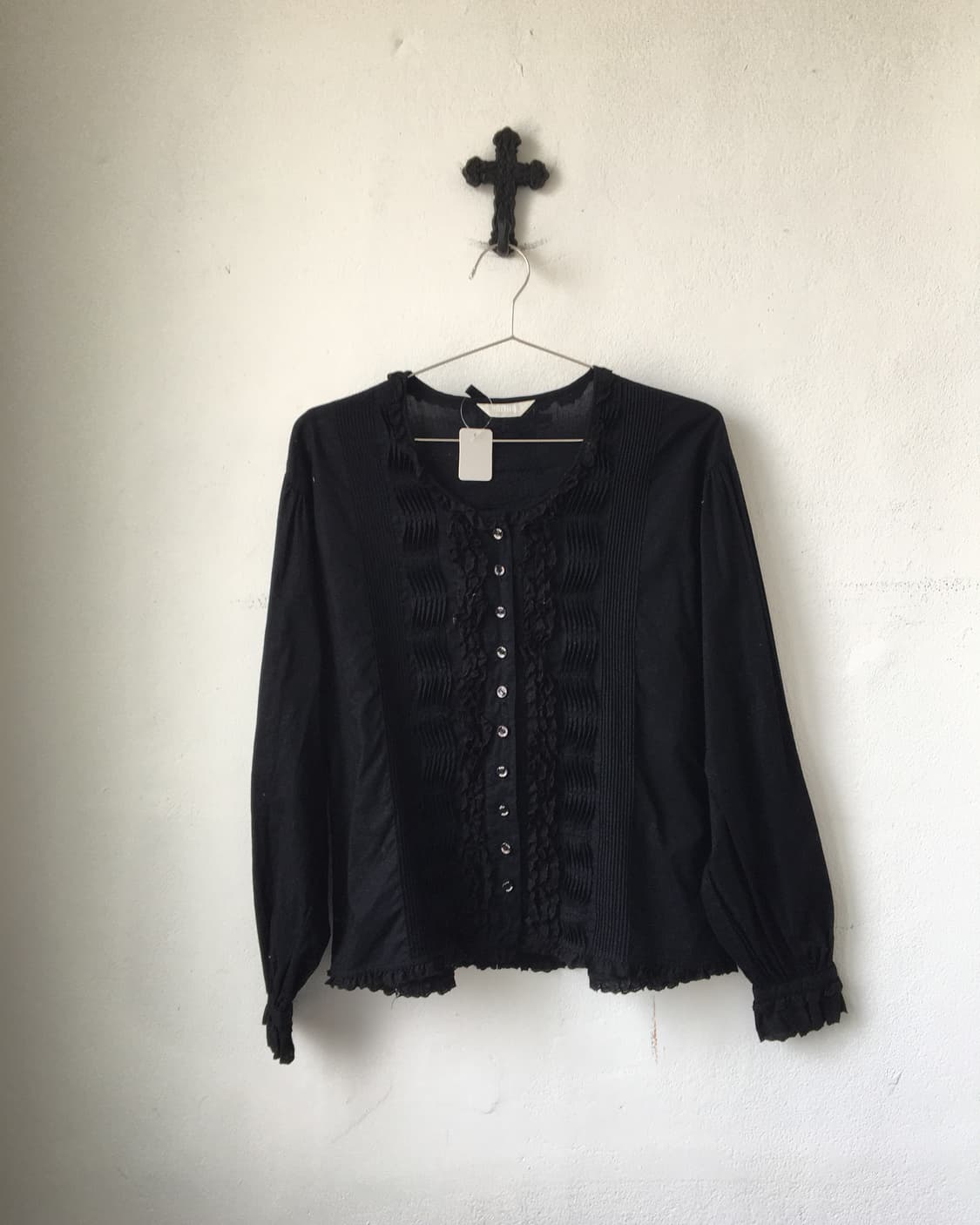 Pink house button point blouse 상품이미지1