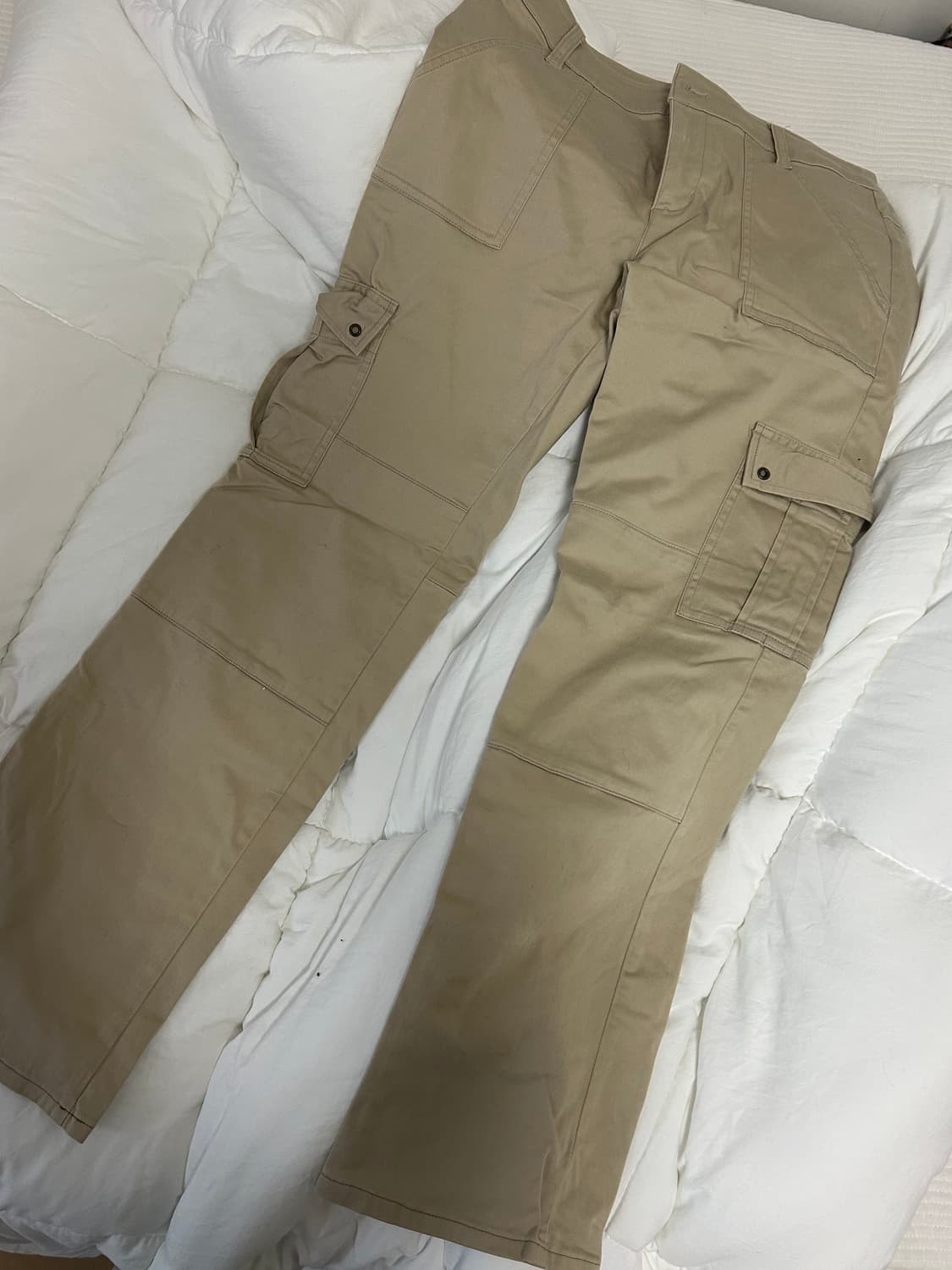 빈티지 팬츠 바지 카고바지 베이지 상품이미지1