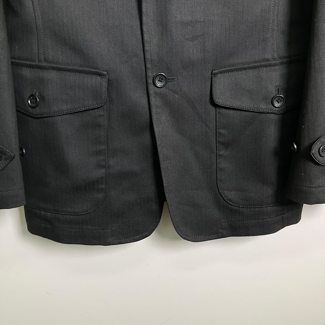 타케오키쿠치 블랙 코튼 포켓 블레이저  상품이미지5