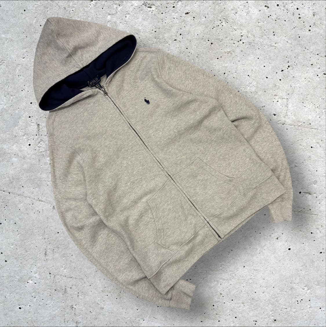 [XL] 폴로 랄프로렌 니트 후드집업 그레이 B501 상품이미지1