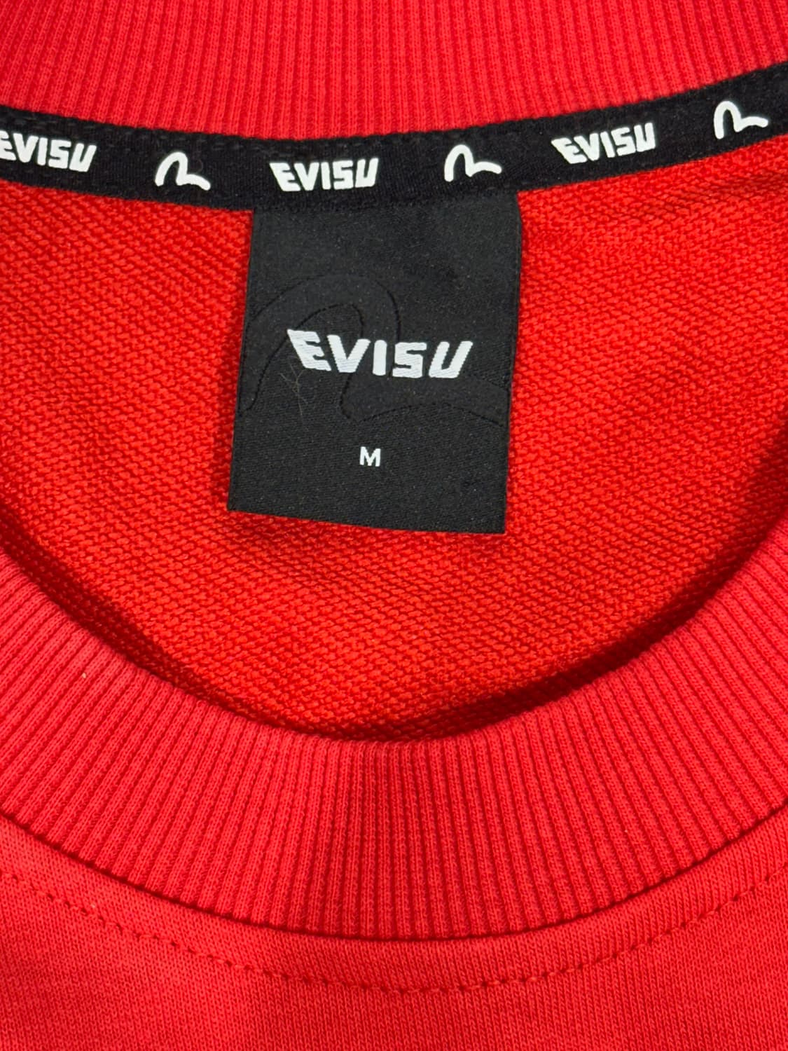 에비수 레드 로고 오버핏 맨투맨 M 상품이미지7