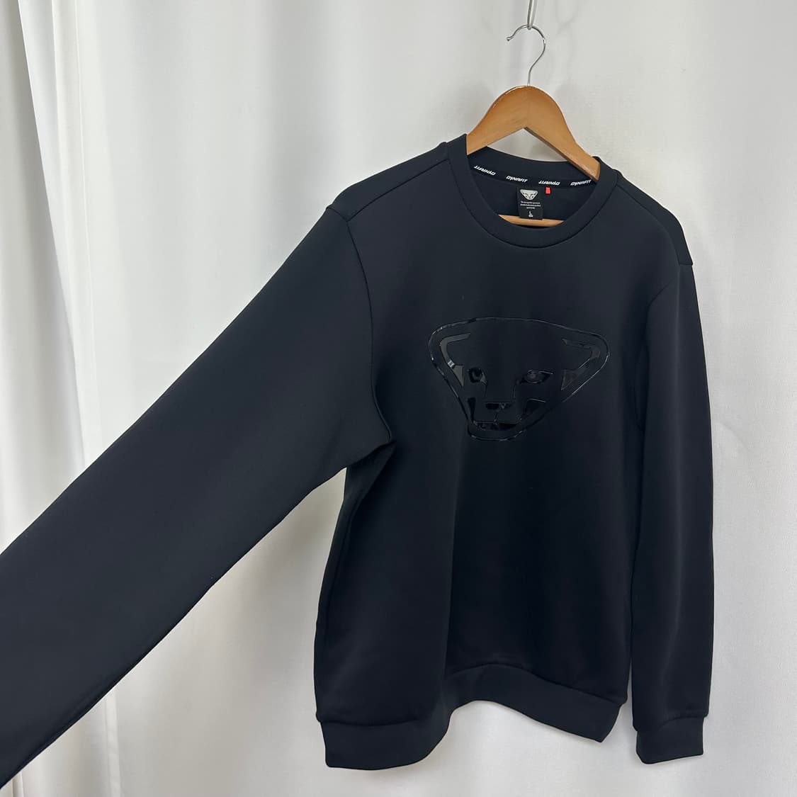 다이나핏 남자 스판 맨투맨티셔츠 검정 L 100 상품이미지2