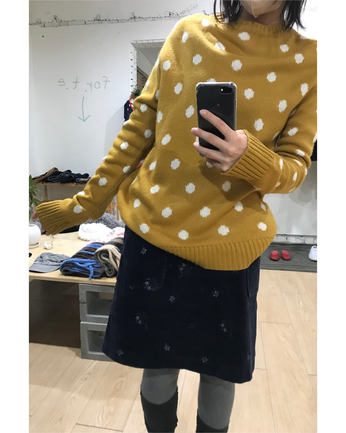 Vintage dot knit 상품이미지2
