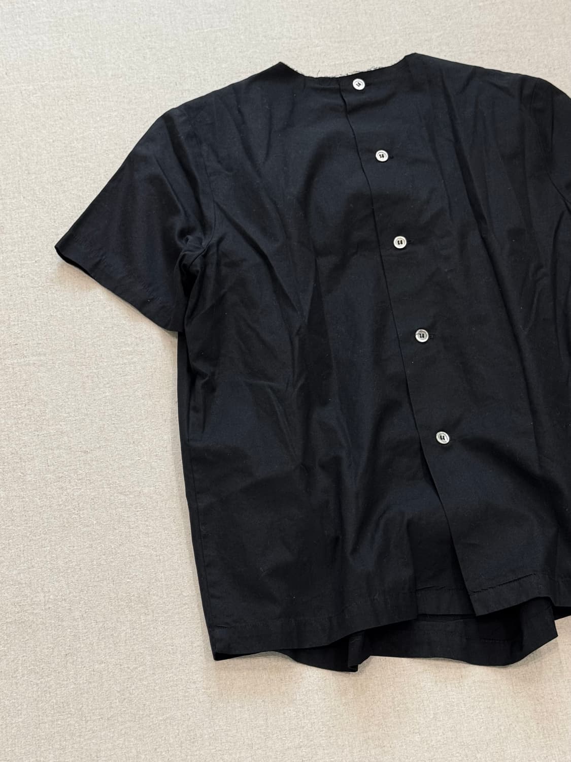 꼼데가르송 robe de chambre 02ss 리본 개더 블라우스 셔츠 상품이미지6